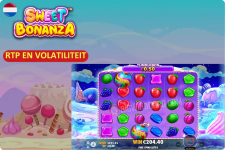 sweet bonanza RTP en Volatiliteit