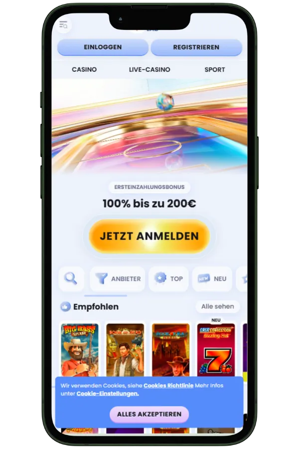 Casino Auswahl für Sweet Bonanza