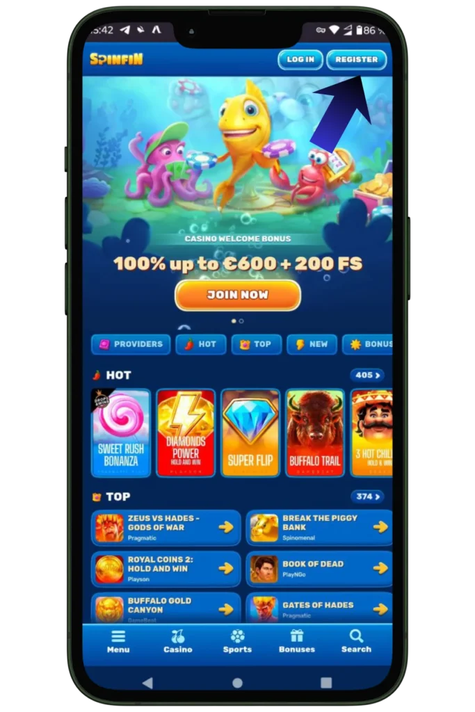 choose a Spinfin casino