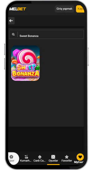Sweet Bonanza App tur Arama